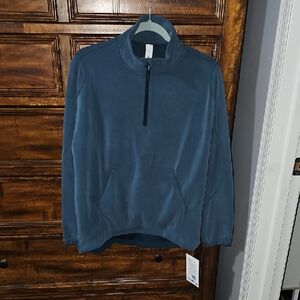 Lululemon Softstreme Long Half Zip. INCB- Indochine Blue!! Sz Small